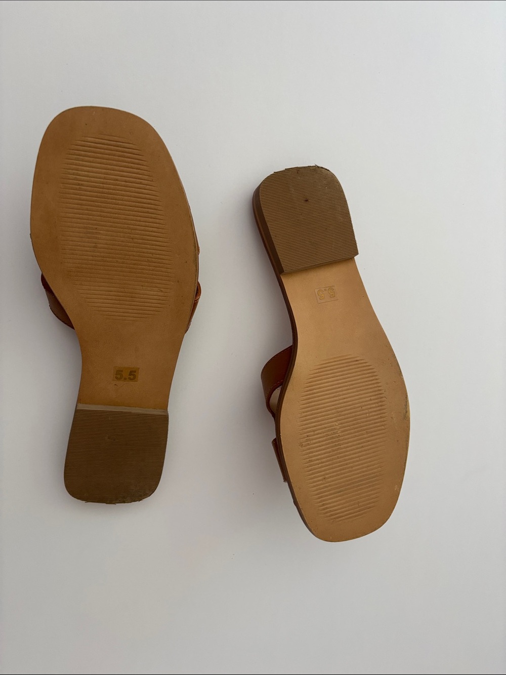 Steve Madden Hayden Women’s Brown Leather Slide Sandals - Picture 2 of 6